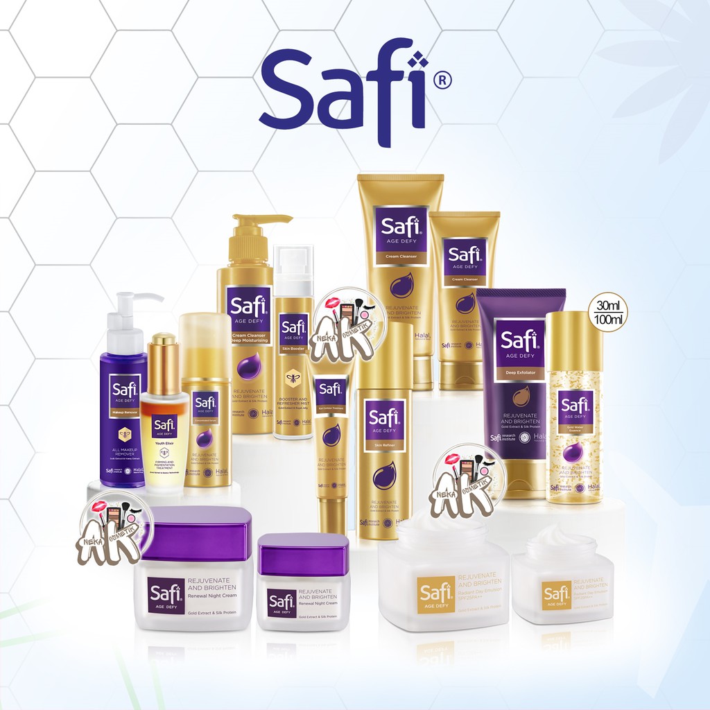 SAFI AGE DEFY CREAM CLEANSER DEEP MOISTURIZING ALL SERIES ORIGINAL BPOM