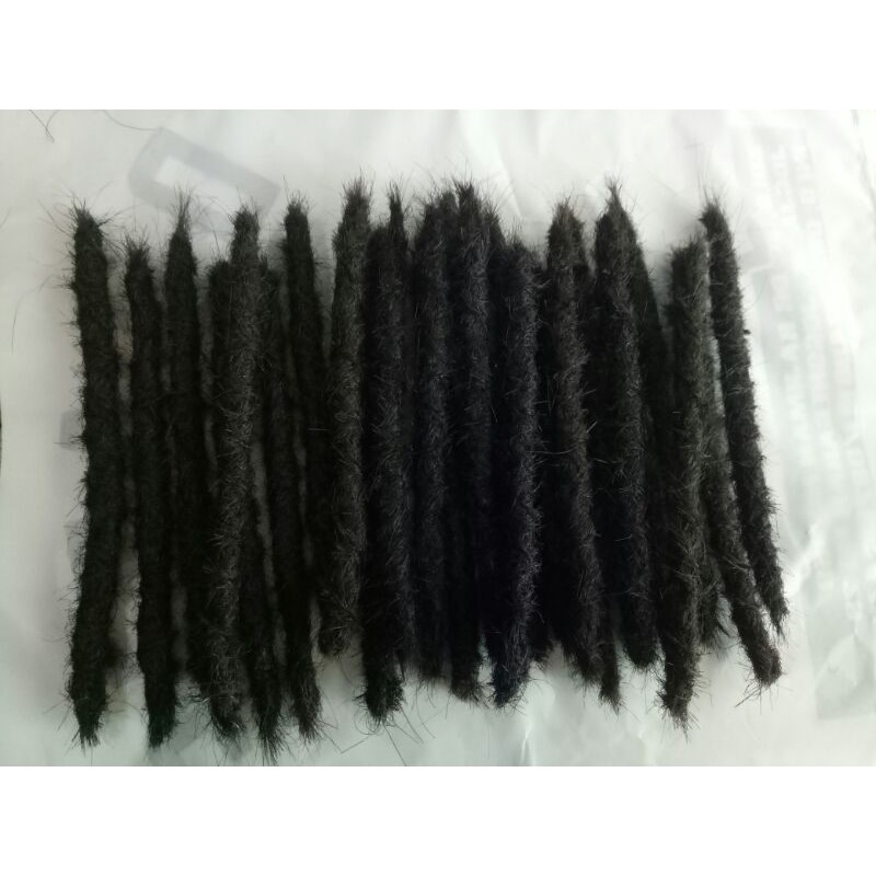 rambut gimbal sambung.ukuran 15cm. diameter ±5cm bahan rambut asli