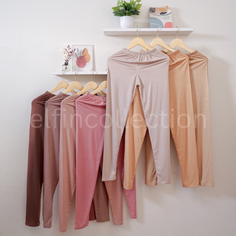 CELANA LEGGING BASIC RAYON PREMIUM SIZE L, XL, XXL (13 WARNA)