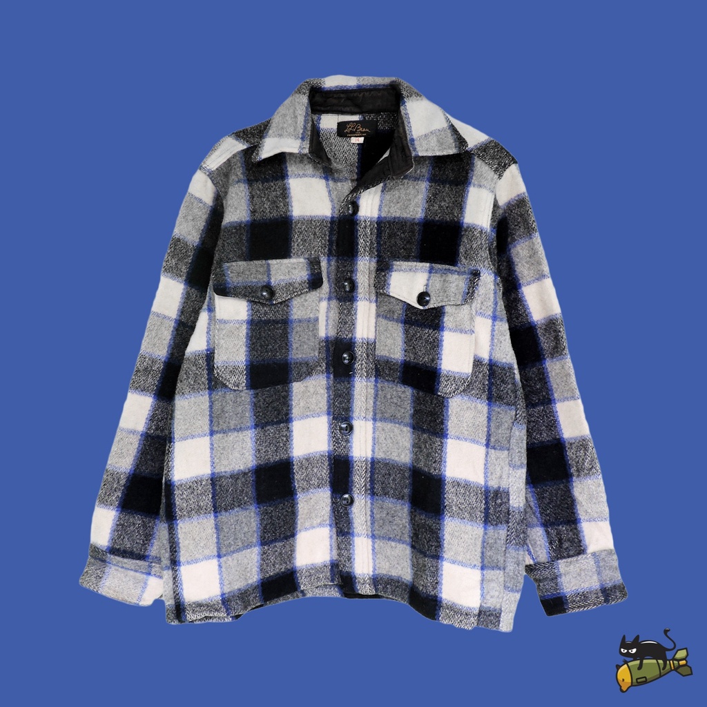 50's LL. Bean Wool Plaid Shirt Jacket