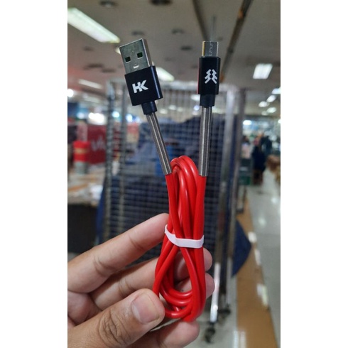 Ligthning usb Kabel Charger Vivan FL100 / Usb Charger Iphone 5 6 7 8 X XR HK-CA D06 / Kabel Casan Usb Data Micro HK CA-D15 Packing Premium