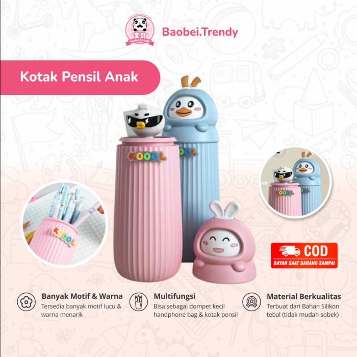 

Cantik Stationery Pencil Case Kids Pencil Box Kotak Pencil Anak Kotak Pensil Bergaransi