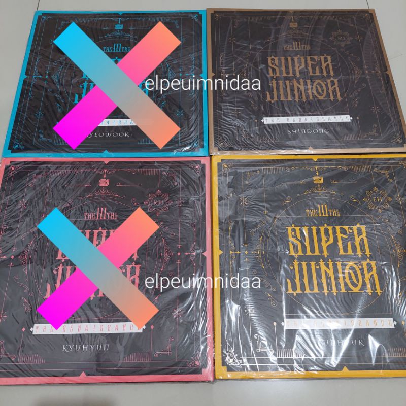 Super Junior Album Renaissance Square Shindong Eunhyuk minus photocard pc