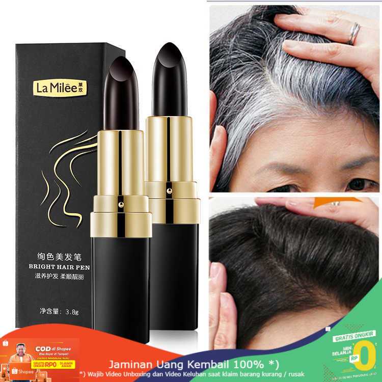 (BISA COD) RVOSTR La Milee Lipstik Cat Rambut Uban Penghitam Bright Hair Dye Pen