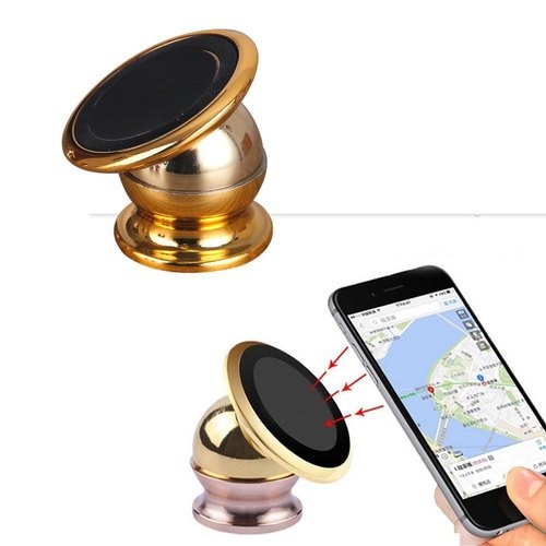 Car Phone Holder Magnetic Logo Dashboard Universal Mobil Mount 360 Degree Multifungsi Aksesoris Handphone HP OCEANMART OCEAN MART Murah Grosir