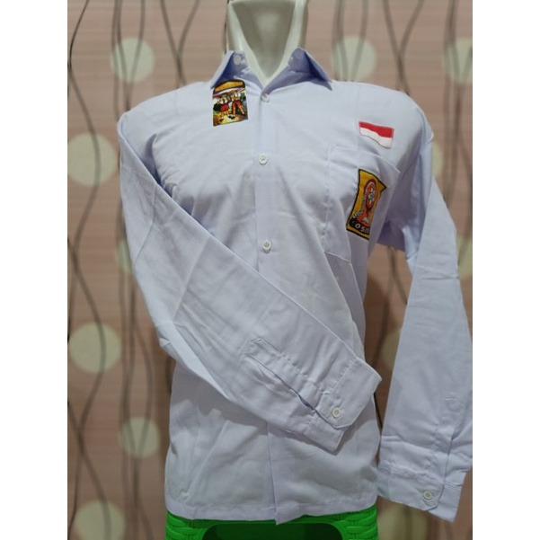 BAJU PUTIH TANGAN PANJANG SMP/ BAJU PUTIH PELAJAR TANGAN PANJANG OXFORD/SERAGAM SEKOLAH MURAH