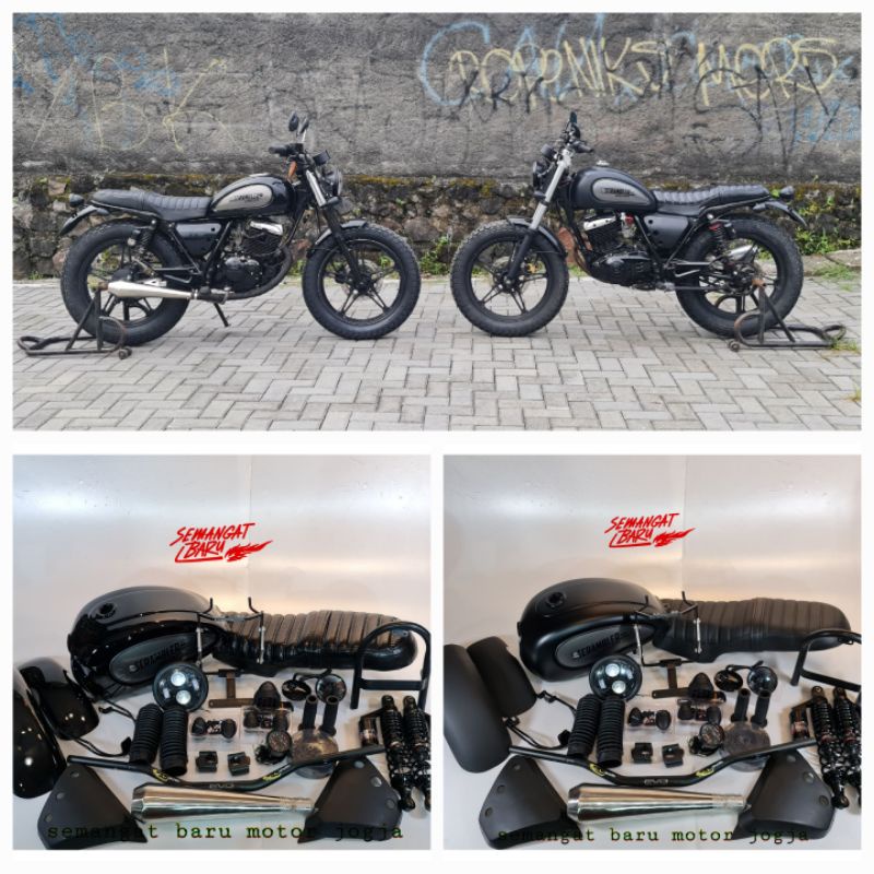 PAKET JAPSTYLE KHUSUS THUNDER 125 TANPA RUBAH RANGKA TENGAH  FULLSET