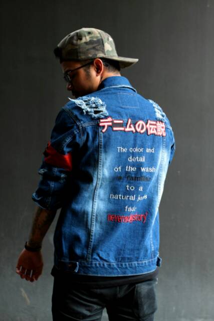 LEGEND OF DENIM™ | Jaket Jeans NEW Ripped Destroy Japanese Series J-11