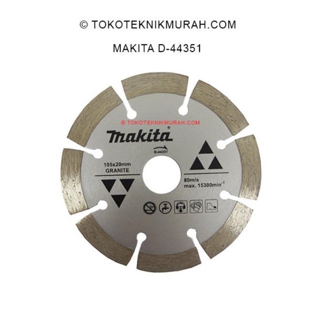 Makita D-44351 Mata Pisau Potong Keramik Diamond Wheel 105 mm Granit