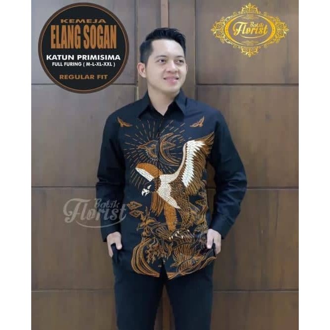 Kemeja Batik Elang Sogan by Batik Florist