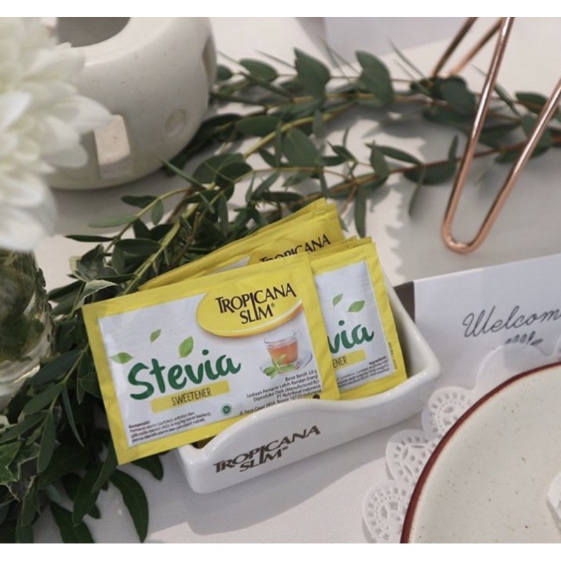 

stevia sweetener sacet Pemanis alami MPASI tropicana slim