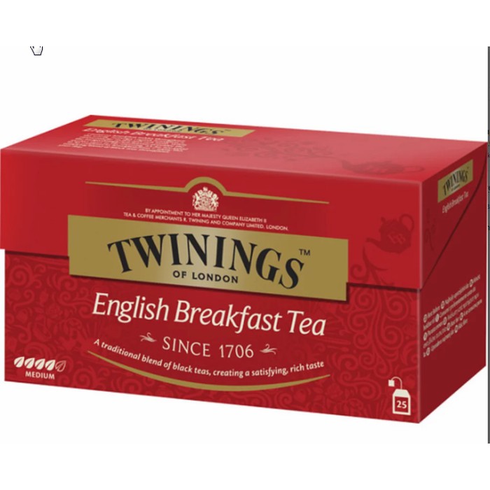 

Twinings English Breakfast Tea 25 Tea Bag 50 Gram