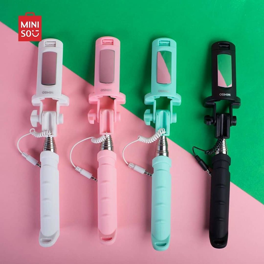 MINISO SELFIE STICK / Tongsis miniso. 4wrn. ready surabaya