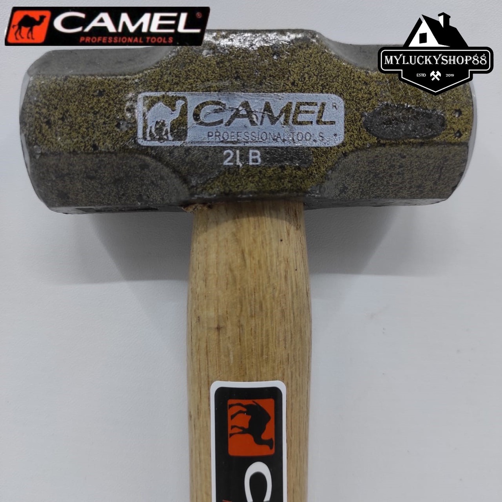 Camel Palu Batu Beton Tembok 2 LB Palu Bodem Bogem 2Lb Gagang Kayu