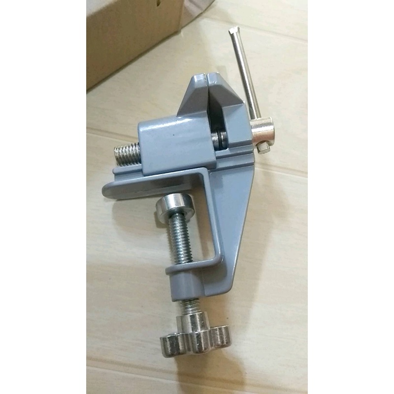 Catok Meja Ragum Mini Clamp Penjepit Kayu Besi Penjepit Meja Table Vise - Mini Ragum Catok Meja Kecil Penjepit Clamp Meja Catok Vise