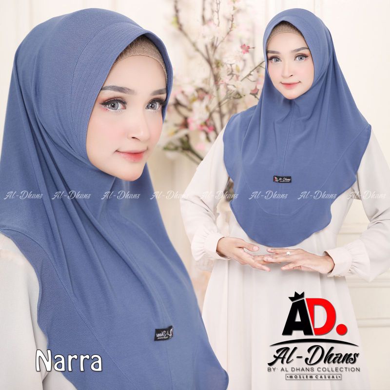 Jilbab Khimar Instan Daily Simpel Hanifa Narta Original Aldhans