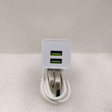 Charger  Oppo Vooc Fast Charging 2Amper 2Port USB Ori