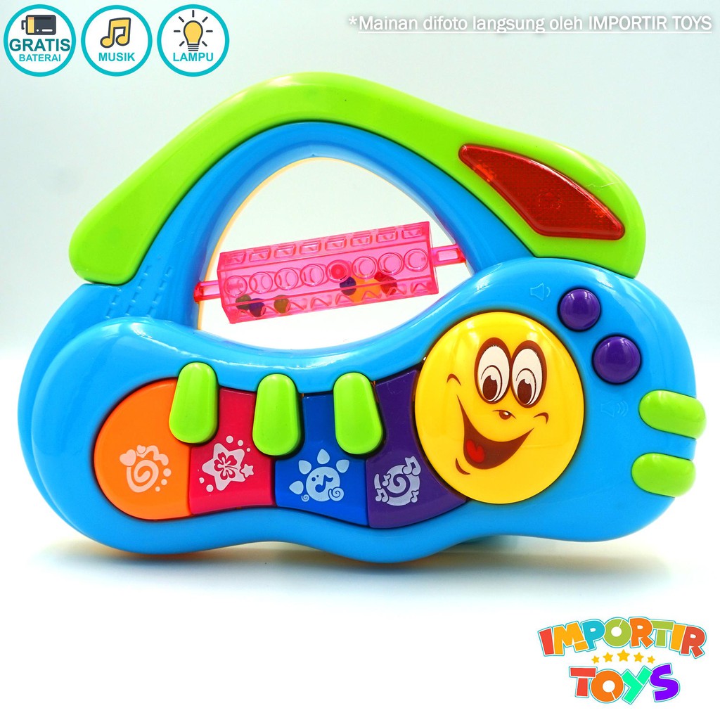 Mainan Anak Piano Organ Keyboard Baby Toys Lagu dan Lampu (Best Toys Unlimited Fun)