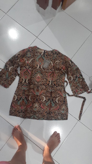 Ruzza Batik Couple Motif Cirebon Peach Seragam Keluarga Couple Size M L Xl