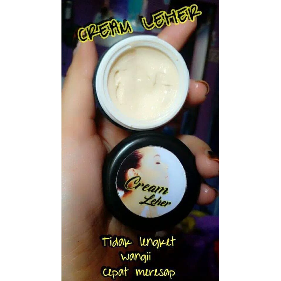 Cream Pemutih Leher Whitening Termurah - Pot Hitam