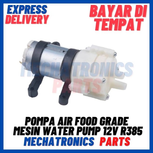 [MTR-9029] POMPA AIR FOOD GRADE MESIN KOPI TEH SIRUP AQUARIUM WATER PUMP 12V R385