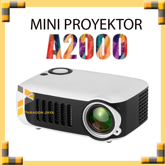 Projector Proyektor Layar Tancap 1080P Mini Portable LED Projector 24 ANSI Lumens
Mini Projector A20