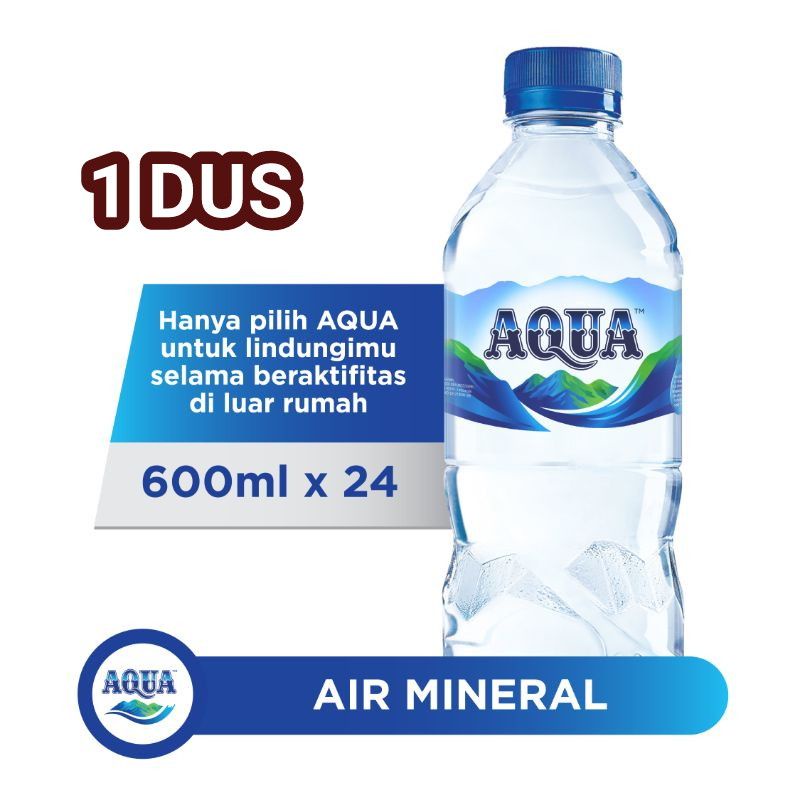 

Aqua 600ml isi 24 botol perdus maks 2dus