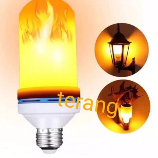 Whiskeria_ Lampu Api Lampu Obor Api Led Bohlam Api Lampu Api Led Lampu Taman E27 Lampu Tidur Lampu