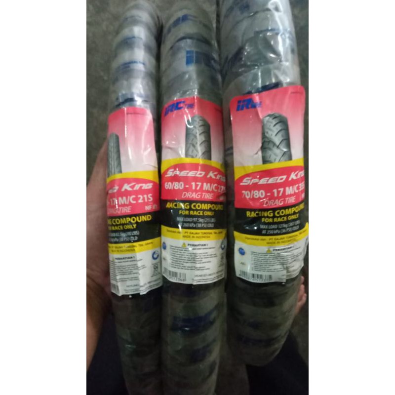 IRC Speed King Compound DRAG TIRE 50/90-17,60/80-17,70/80-17