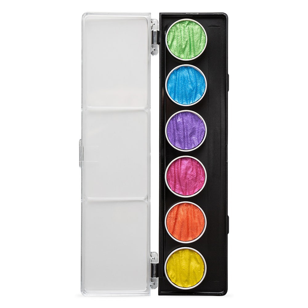 Coliro Pearlcolors Mica Watercolor Paint Vibrant 6 Color Set