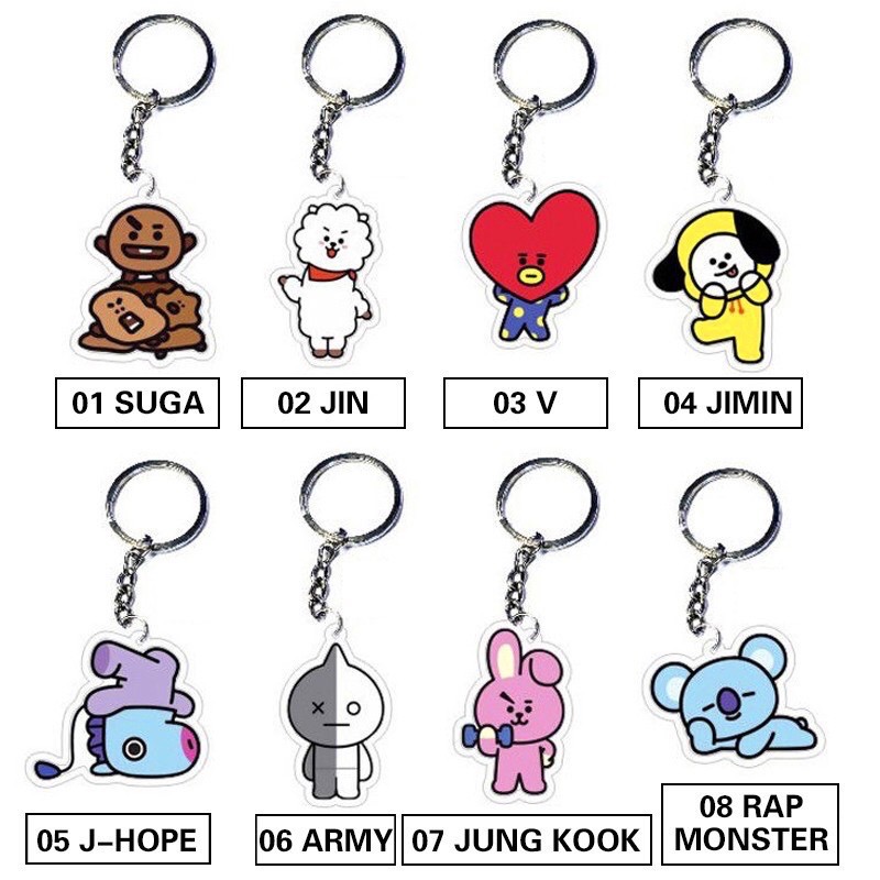 [COD]Gantungan Kunci Model BTS Ver.2 Bangtan Boys untuk Hadiah
