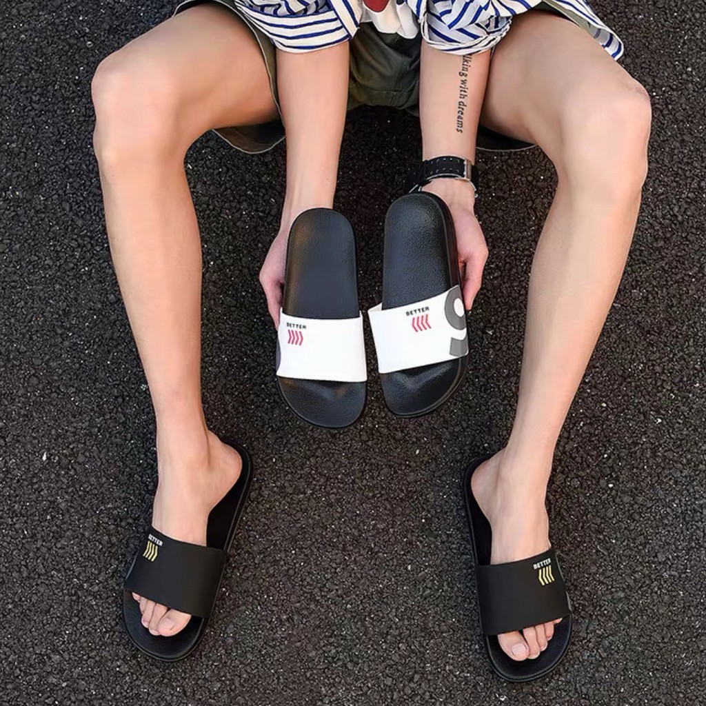 PROMO !!! Sandal Slide Sandal Slip On Karet Pria Wanita S BETTER Sendal Slop Pria-1