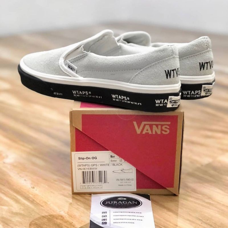 Vans Vault OG Classic Slip On LX x WTAPS &quot;White Black&quot;