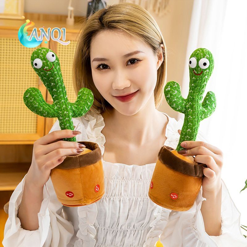 [rumahbayipdg] Mainan kaktus bisa bicara menari boneka kaktus mainan anak