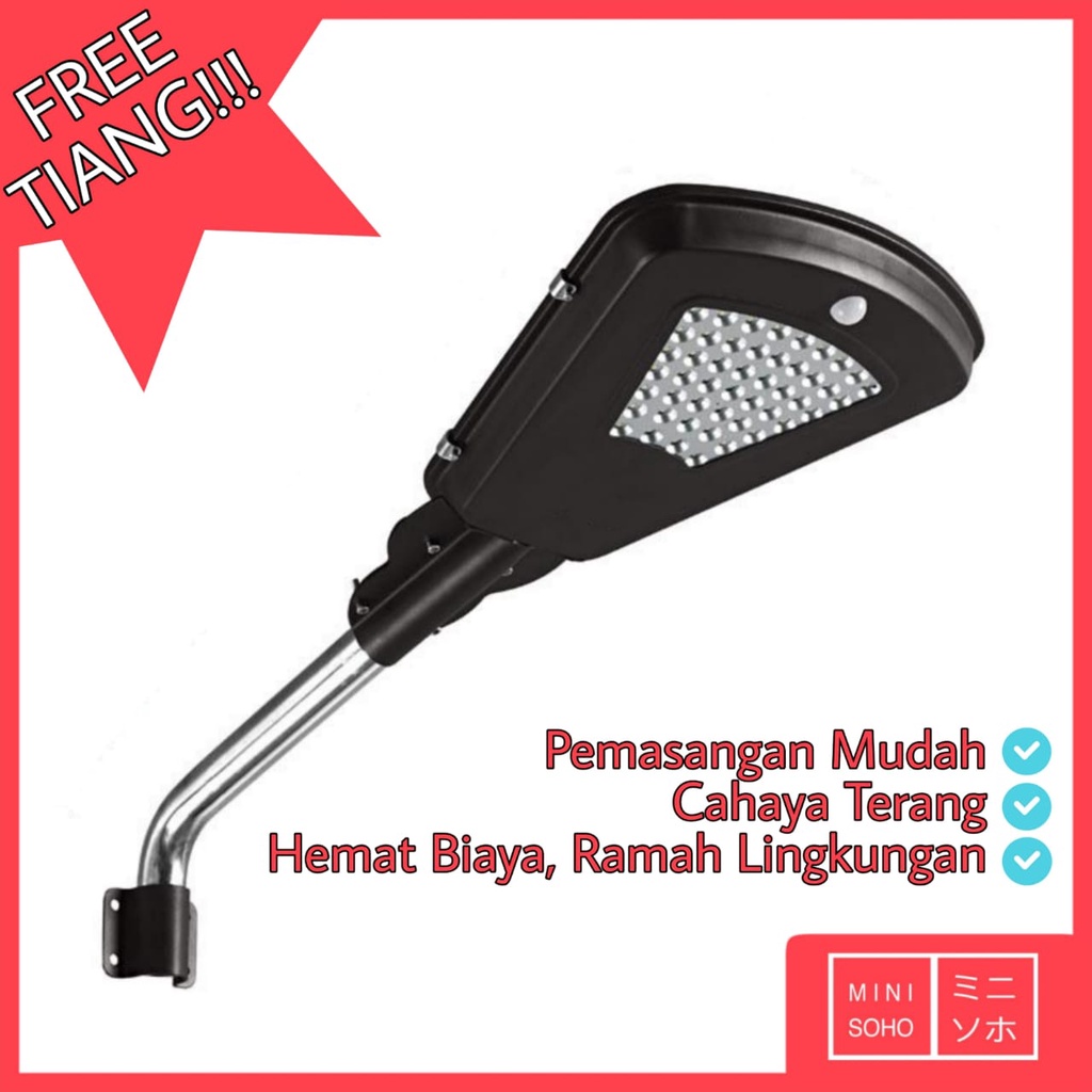 Lampu Jalan PJU Solar Cell LED 25W Panel Tenaga Surya Matahari Sorot IP65 Waterproof