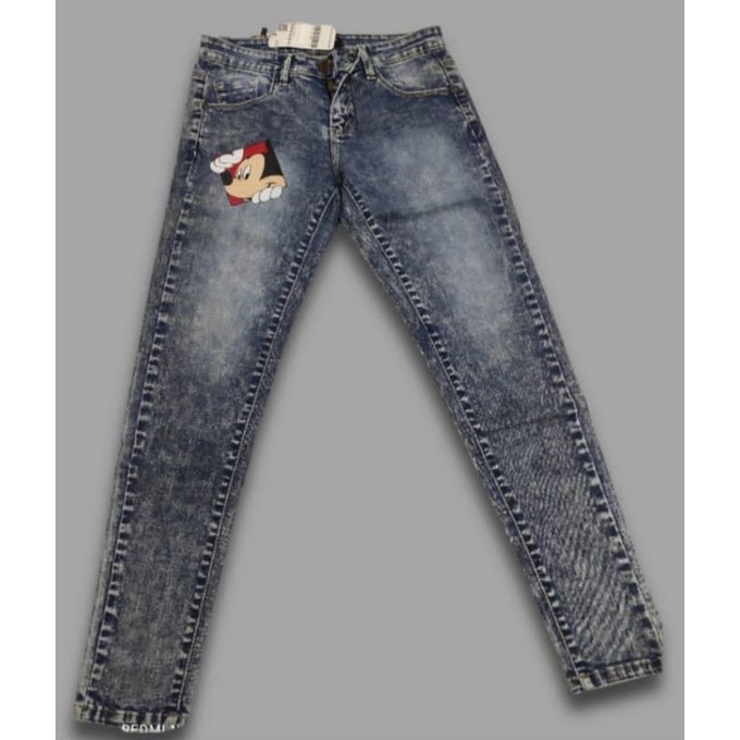 Celana jeans streacht.snowblueabu