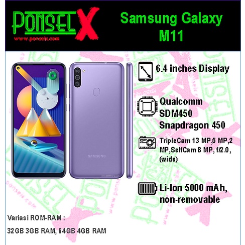 SAMSUNG Galaxy M11 Garansi Resmi