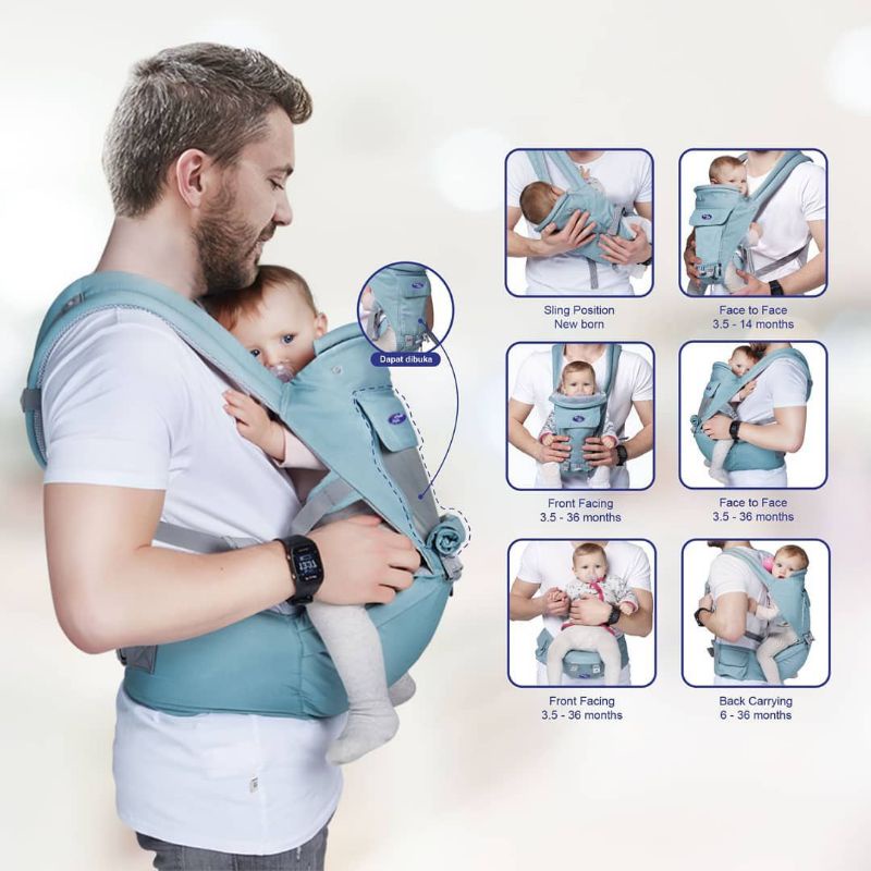 BABYSAFE Hip Seat Carrier Newborn to Toddler BC006 Gendongan Baby Safe