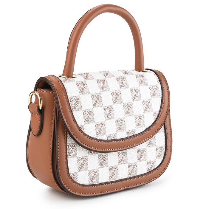 HUER ~ Tas Wanita Maunda Pattern Satchel Bag With 2 Strap 9530-077