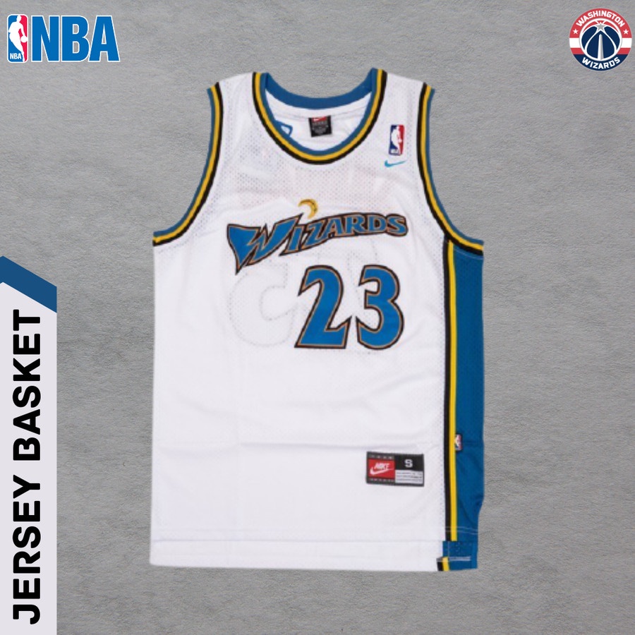 JERSEY BASKET NBA BAJU CLASSIC WASHINGTON WIZARDS MICHAEL JORDAN #23