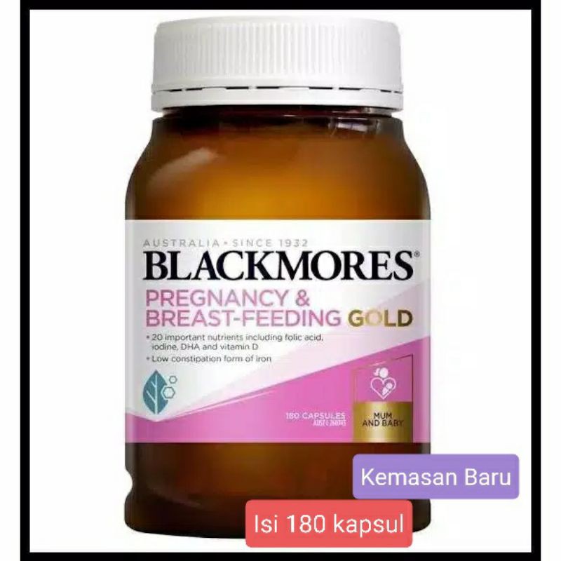 [AUSTRALIA / KALBE] BLACKMORES PREGNANCY &amp; BREASTFEEDING GOLD 60 KAPSUL / 180 KAPSUL