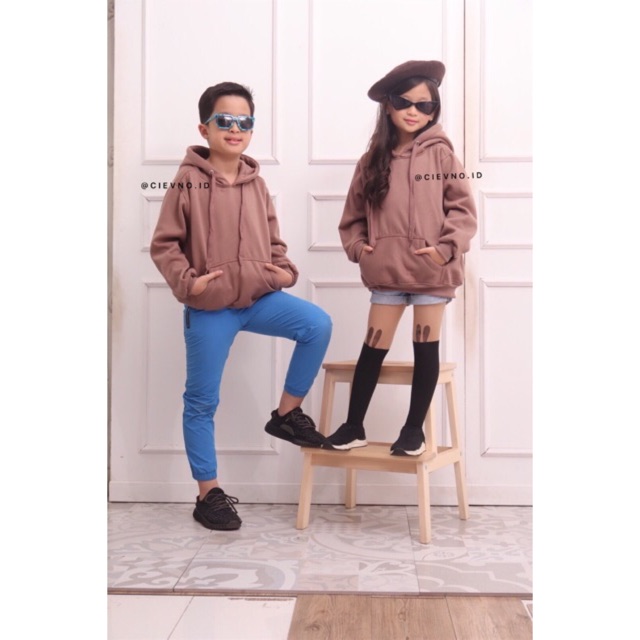 HOODIE JUMPER ANAK POLOS Size No.1 &amp; 2