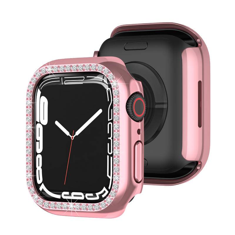 Case Pelindung Apple Watch Seri 7 6 5 4 3 2 1 SE Bahan PC Electroplating Ukuran 41mm 45mm 42mm 44mm 40mm 38mm