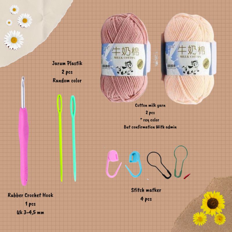 Crochet Set Pemula - Rajut Set Pemula