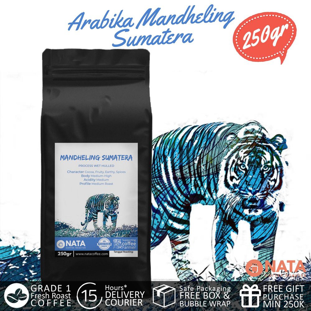 

Nata Kopi Mandailing Arabika Biji dan Bubuk 250gr Berkualitas