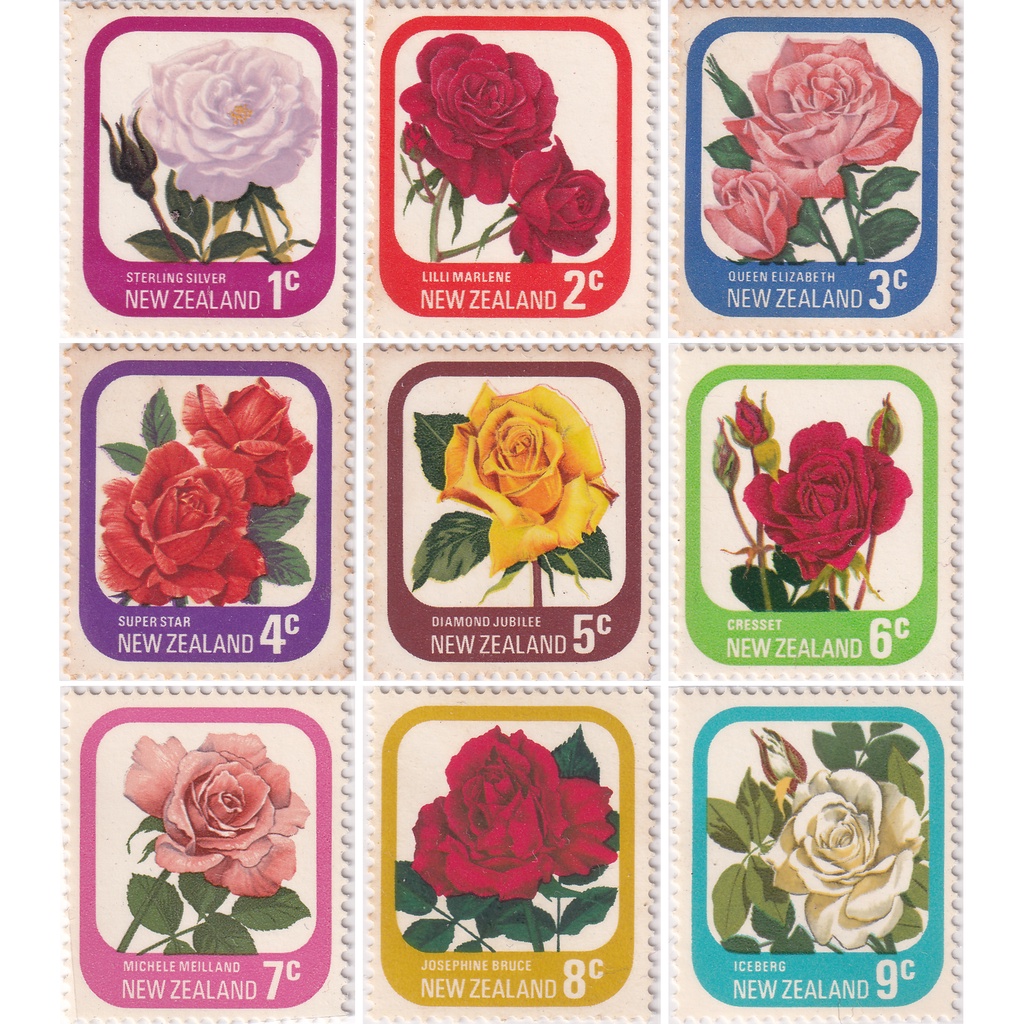 

Prangko New Zealand 1975 - Garden Roses
