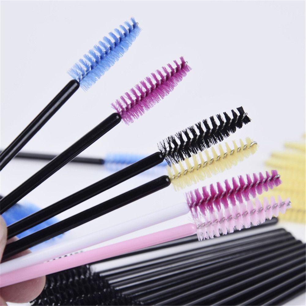 Solighter 50Pcs Disposable Eyelash Brush Kesehatan Maskara Spiral Wands Lash Grafting Lash Extension Sisir