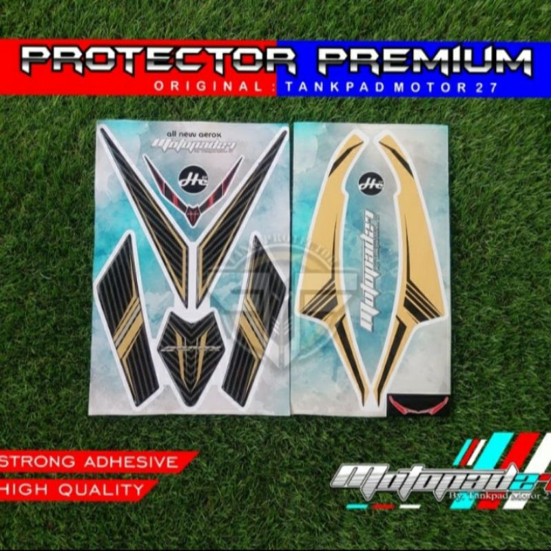 Stiker Sticker Resin Timbul Dasi Depan Winglet New Aerox 155 2021