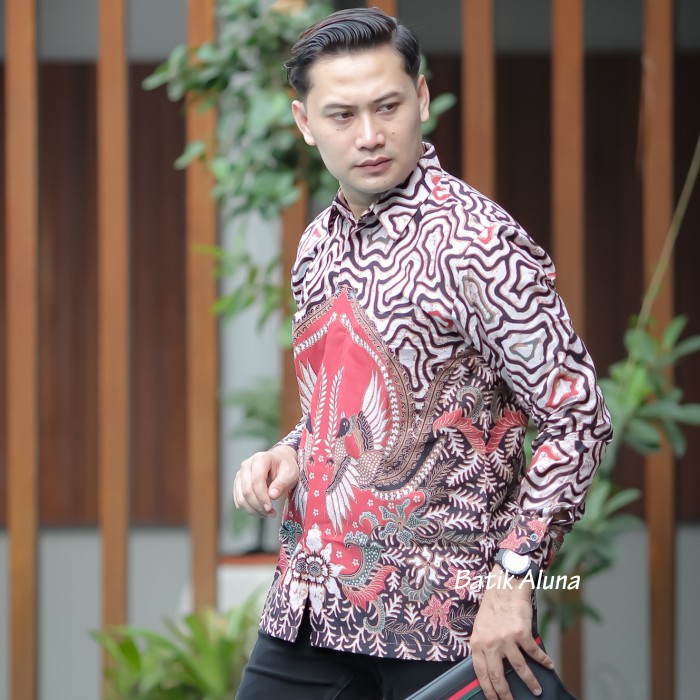 Batik Prabuseno Joyo Kemeja Baju Batik Pria Sragenan Lengan Panjang PCW 022