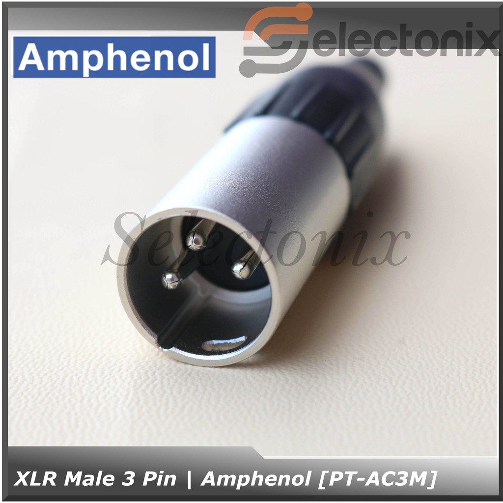 Konektor XLR 3 Pin Male | Amphenol [AC3M]